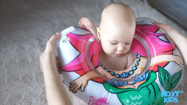 Как надеть круг на шею для купания малышей؟ Видеоинструкция #childsoon, #скородети