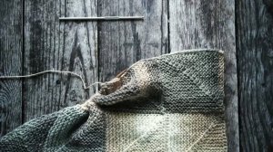 Косынка, безотрывное вязание. Пэчворк спицами. Patchwork knitting shawl . Часть 3.