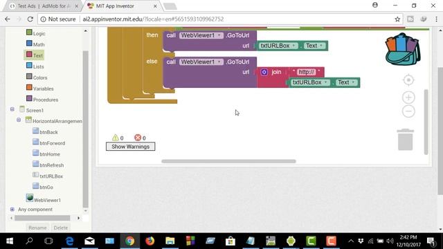 How to make your own web browser using App Inventor | MIT App Inventor