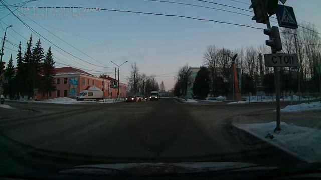 По улицам города Старая Русса - утренняя поездка (24.03.2018 г.) смотреть онлайн