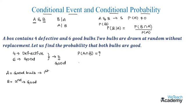 004-Introduction To Conditional Event And Conditional Probability ⧸ Maths Probability