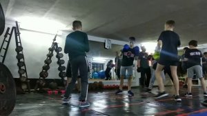 Тренировка по боксу детей.