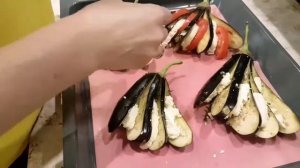 ЗАПЕЧЁННЫЕ БАКЛАЖАНЫ ВЕЕРОМ С СЫРОМ.