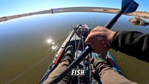 kayak fishing Hensley Lake ft. Giveaway winner(kosmik_420)