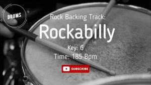 Rockabilly Rock n roll Backing Track DRUMS Jam ( Drumless )
