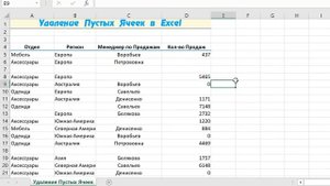 Быстрое Удаление Пустых Ячеек в Excel / David Kunela Academy