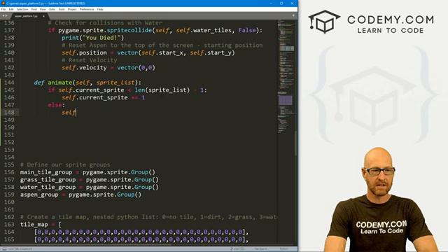 30. Sprite Animations - Lets Move! - PyGame Thursdays 30 смотреть онлайн