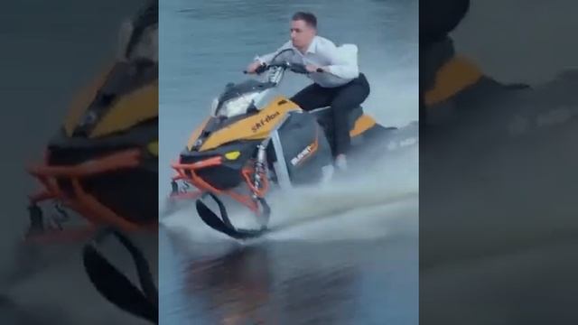 108 МЕТРОВ НА СНЕГОХОДЕ ПО ВОДЕ ? УТОПИЛ СНЕГОХОД ? смотреть онлайн