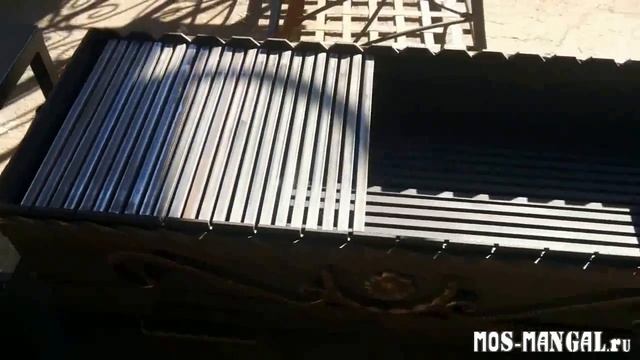 Мангал-беседка СТАЛ-1 с печкой и жаровней