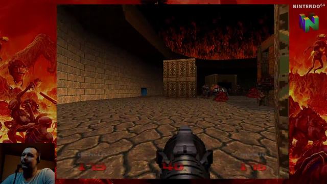DooM 64 nintendo64 ver.  прохождение  часть 13 level 28 - FINAL demons mother