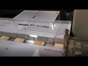 Горизонтальный упаковочный автомат MAGIKON 250AGX с размоткой пленки через транспортер