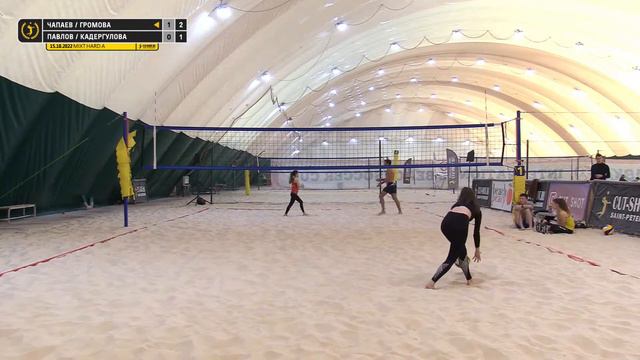 Четвертьфинал: Чапаев / Громова VS Павлов / Кадергулова |  MIXT HARD A -  15.10.2022