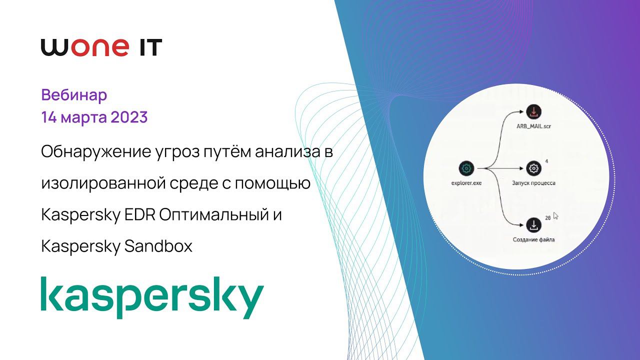 Обнаружение угроз с помощью Kaspersky EDR Оптимальный и Kaspersky Sandbox