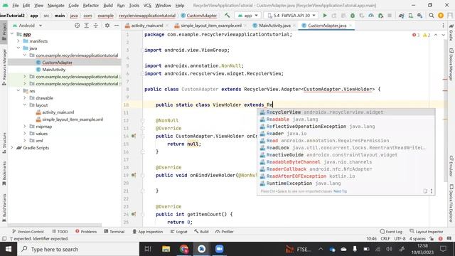 Java RecyclerView Adapter Part 1 смотреть онлайн