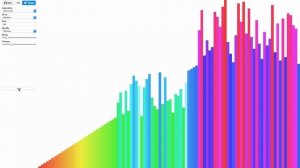 Tone of Sorting - Quick Sort Visualization with 100 elements