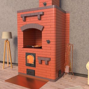 Отопительно-варочная печь на дом 60 метров