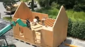 Модульный дом из сип панелей за один день