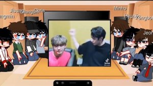 past stray kids react to future 3/4 (Bang Chan and Changbin)