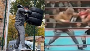 David Tua - left Hook . Девид Туа - Левый хук.