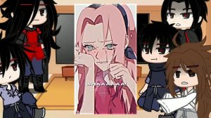Uchiha clan+Indara react Haruno Sakura/ part 2|? Sasusaku, Narusaku// Lola//