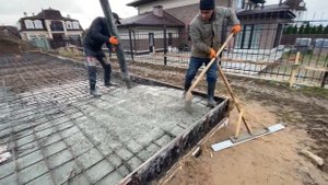 ЗАЛИВКА МОНОЛИТНОЙ ПЛИТЫ ФУНДАМЕНТА