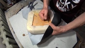 Каретная стяжка (капитоне), обивка детского стула новичкам! Carriage screed (capitone), upholstery!