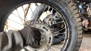 Refitting the Honda crf 300l & 250L rear wheel the easy way...