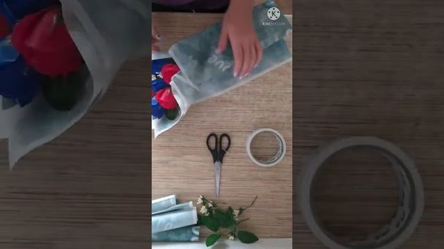 сборка букета мыльных роз