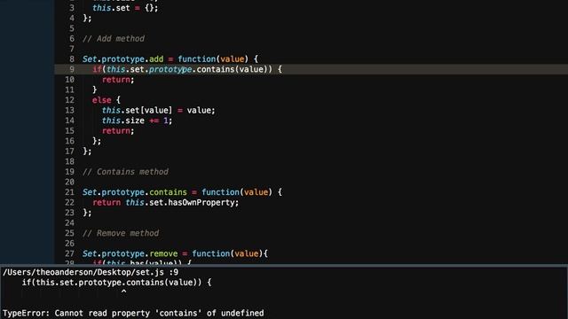 JavaScript Sets From Scratch