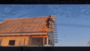 Монтаж крыши на брусовом доме