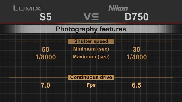 Panasonic Lumix S5 vs Nikon D750 смотреть онлайн