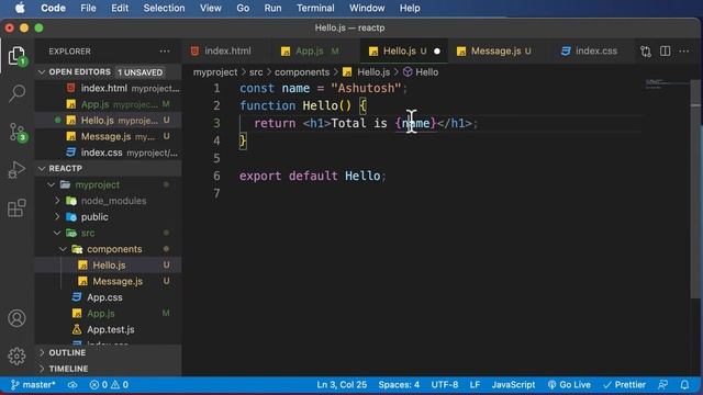 React JS Tutorial For Beginners : Part 9 JSX
