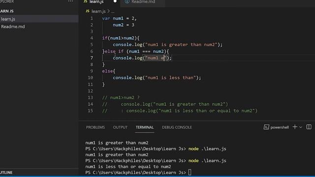 Ternary operator in javascript | 30 days of javascript | malayalam | Hackphiles