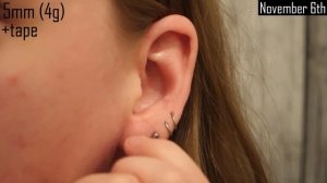 My Ear Stretching Journey from 1,6mm to 8mm (14g to 0g)