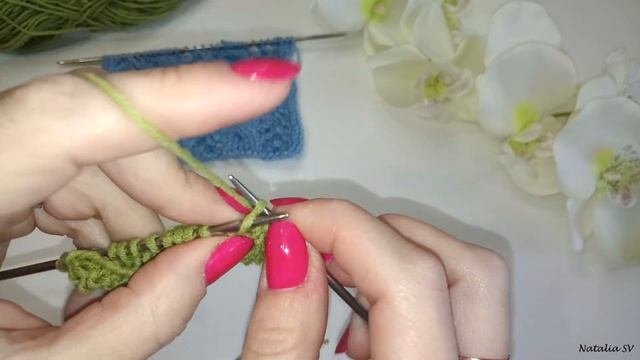 Потрясающий ажурный узор спицами. Мастер-класс