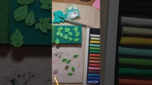 работа с листиками из запекаемой полимерной глины #cernit , тонировка пастелью