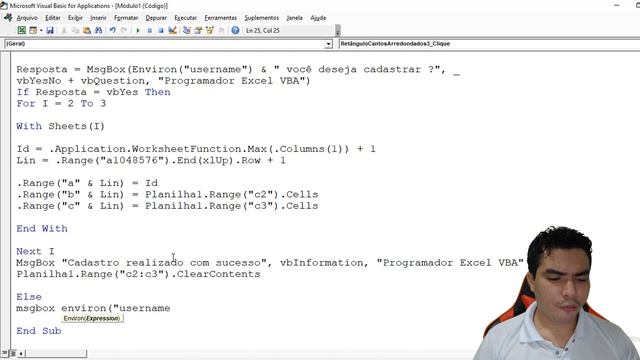 Entenda como funciona o MSGBOX com botoes SIM e NÃO antes de SALVAR com VBA - Nao sabe nada de VBA смотреть онлайн