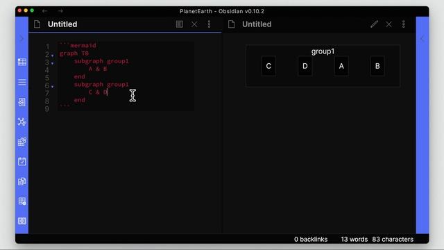 Create Custom Diagrams In Obsidian App | Mermaid & Markdown