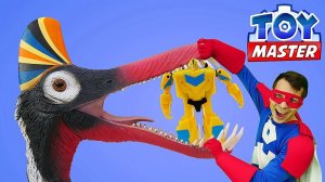 Автобот Бамблби и Той Мастер против Динозавров! – Онлайн видео игры Трансформеры Прайм.