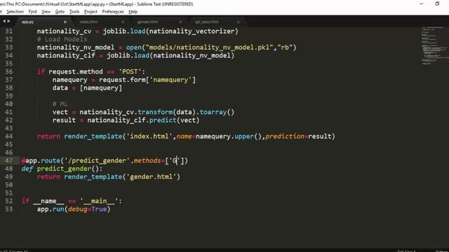 How To Embed Machine Learning Models Into Python WebApps (Nationality Predictor )