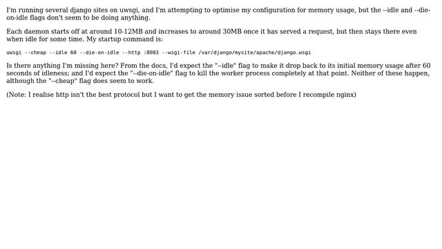 DevOps & SysAdmins: uwsgi memory usage optimisation смотреть онлайн
