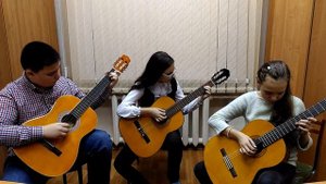 Савка и Гришка , белорусская народная песня, ансамбль гитар " Радость" , музыкальная школа 2 класс