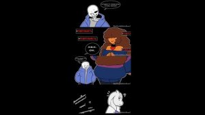 ~Комиксы Undertale~Санс и Фриск грешники...