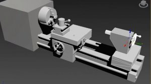 3D модель Токарный станок