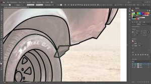 Как Нарисовать Векторную Flat Иллюстрацию Автомобиля - Adobe Illustrator