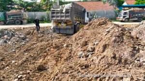 The Best Activity Talent Skill ! Impressive Powerful Bulldozer D21 Pushing Trash Cement large Ston