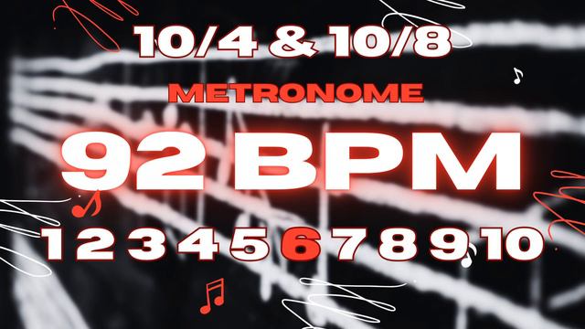 92 BPM - 10/4 & 10/8 Metronome смотреть онлайн
