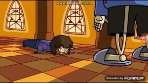 Санс против Фриск (Undertale Супер анимация)