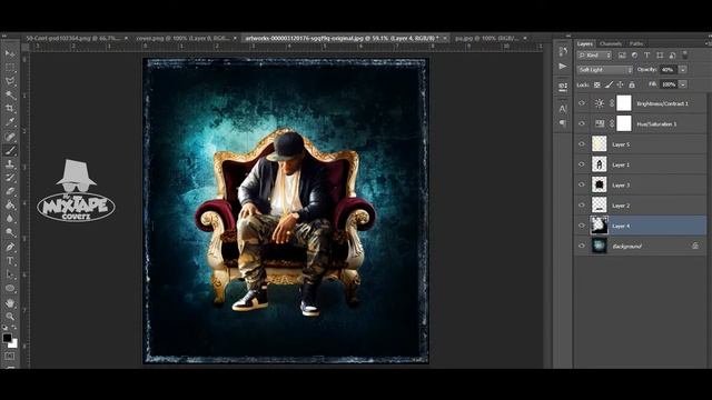 Mixtape cover designed in photoshop смотреть онлайн