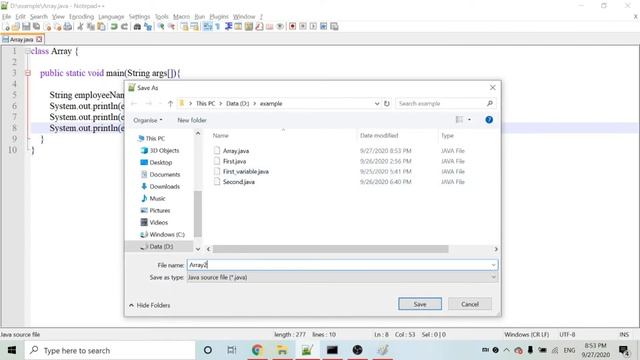 What is Array variable in Java in Tamil. Clear explanation about Java Array variable in Tamil